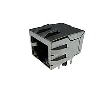 Adam Tech MTJ-88TX1-FSD-PG-LH-M4 Modular MODULAR JACK, SHIELDED, PANEL GR