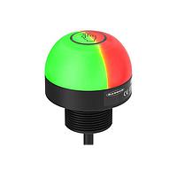 Banner Engineering K50RPLPGXDQP Pick-to-Lights K50 D-Series EZ-LIGHT: 1-Color Polarized Retroreflective Sensor; Voltage: 12-30 V dc; Housing: Polycarbonate; IP67; Range: 2 m; Input: PNP (NC); Color: Green; 150 mm (6 in) 4-pin M12 PVC Pigtail QD