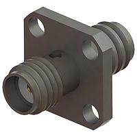 Amphenol SV Microwave M55339/28-30002 RF MIL Spec Connectors SMA F to F FlangeMnt Adapter, 4 Hole