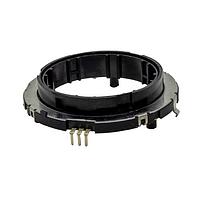 Same Sky (formerly CUI Devices) RING56-101530A-TH Encoders 15PPR 30DET, 5Vdc, A/B, 2-bit, 6.2mm ring, vert