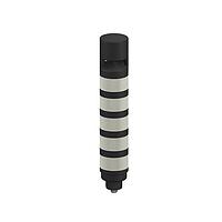 Banner Engineering TL505AOSIKQ Tower Lights TL50 Pro Tower Light with IO-Link Sealed Omnidirectional Audible with Volume Adjust, Standard Black Housing: 5 Lighted Segments; Voltage: 18-30 V dc; Environmental Rating: IP67; Colors: Multicolor; 4-pin M12 Integral QD
