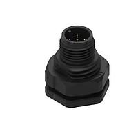 Wurth Elektronik 643110100405 Plugs WRCIRC M12  Screw  Coding A   Panel Solder Bucket Plastic with Front Panel Nut M16  Male connector, polarity 5