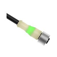 Banner Engineering MQDC-515-GYN Sensor Cables / Actuator Cables Cordset: Single Ended M12; 5-pin Straight Female; 5 m (16.4 ft) 5x22 Black PVC Jacket; PVC Translucent White; Nickel-Plated Brass Coupling Nut