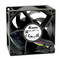 Delta Electronics, Inc. QFR0912MJ-00P0 Axial DC Axial Fan, 92x92x25mm, 12VDC, 82.45CFM, 5.16W, 47.5dBA, 4700RPM, Tach/PWM
