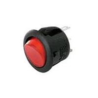 Shin Chin R13-112BW-02-BRR-N1 Rocker Switches SPST RED ILUM RKR SW