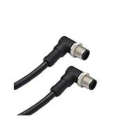 Amphenol LTW MSAP04MR-SAPMR-SD005 Sensor Cables / Actuator Cables M12 Circular Metric Connector, A Code, Plastic, 4A, 04 pins, Male Connector, Male Contact, Right Angle-to-Right Angle, Screw Thread, Overmolded Double Ended, Length 5000mm, IP68 / IP69K