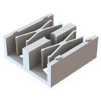 Essentra Components OFSH-4-1-19LA Fiber Splice Holder Fiber Splice Holdr,W/ Adh Pad,Nat