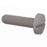 Essentra Components 012520B100 Machine Screw Binder Slotted Screw, 1/4-20 Thread, 1 in Lg