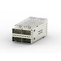 AMP Connectors - TE Connectivity 2308171-2 zQSFP+ 2X2, EMI SPRING, BTB Left Indicator Up