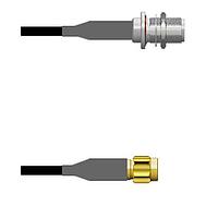 Amphenol Custom Cable Q-1X03D0008010i RF Cable Assemblies N-SJB/SMA-SP RG58 10I