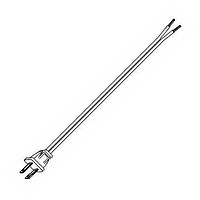 Volex 17109 1 B1 No Receptacle Power Cord 18/2 SPT1 9ft 1-15P ROJ SM