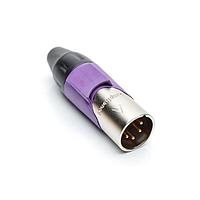 Amphenol Audio AX4M7M-AU Connectors 4P PIN M PLUG GLD W VLT MRK SLEEVE