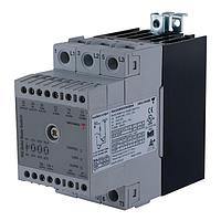 Carlo Gavazzi RGC3A60D20GKEAM Solid State Relays 3-pole DIN-rail mount SSR, Zero-cross switching with monitoring, Operating voltage (Ue): 90 - 660 Vac (1200 Vp), Rated current (Ie): 20 Aac, Control voltage (Uc): 5 - 32 Vdc, External supply: 90 - 250 Vac, Built-in overvoltage protection
