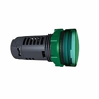 SCHNEIDER XB5EVM3 Panel Mount Indicators / Switch Indicators Monolithic Pilot light, complete, 230V, Green