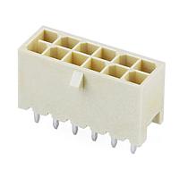 Molex 224246-1011 PCB Receptacle Versa Color Vert Header Thru Hole  Dual Row 10 Ckts  (Au) GloWire Nat Tray
