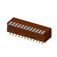 CTS Electronic Components 193-12MS DIP Switches 12 switch sections SPST