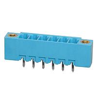 Same Sky (formerly CUI Devices) TBP02R2W-381-06BE Headers Terminal block, pluggable, w screw lock, 3.81, receptical, 6 pole, blue