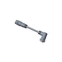 Amphenol LTW AB-CD09HL-CDBR-QD004 Sensor Cables / Actuator Cables X-Lok, Middle Size, Plastic, 5A, 09 pins, Male Connector, Female Contact, Right Angle-to-Straight, Push Lock, Overmolded Double Ended, Length 4000mm, IP68