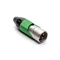 Amphenol Audio AX3M6M-AU Connectors 3P PIN M PLUG GLD W BLU MRK SLEEVE