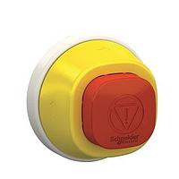 SCHNEIDER ZB5FW383 Heads Harmony XB5, Antimicrobial Flush mounted illuminated push button head, plastic, white, oe30, spring return, unmarked