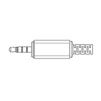 Kobiconn 171-PA3913-EX Phone Connectors 3.5x14mm Stereo Plug Hex cap assembly