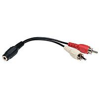 Tripp Lite P316-06N Adapter Cable 6" AUD Y ADPTR,3.5MM F/2XRCA-M
