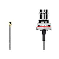 GCT (Global Connector Technology) CABLE 272 RF-0050-2 RF Cable Assemblies I-Pex MHF I2BNC BH wO-ring.  50mm.  RG178, Brwn