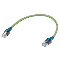 HARTING 09484747744250 Harting RJ Industrial RJ45 Cat6a DualBoot Patch Cable, PUR green (4x2xAWG 26/7), 25.0m