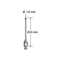 Q-Mark TM2-1020-5-DS-7-SN Cylinder Stylus (M2, 15.5 mm)
