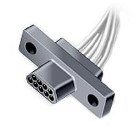 Amphenol Canada M83513/08-D05 Micro-D Connectors 25 PLUG (PIN), WIRE