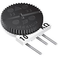 Bourns 3352V-1-504 Trimmer Resistors - Single Turn 3/8"RND 500KOHMS 20% 0.5WATTS