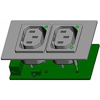 Schurter 6600.4330.21 Outlets 6600-4 Connector Outlet 10A F