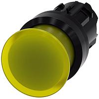 SIEMENS A6X30137260 Mushroom ILLUM. MUSHROOM PUSHBUTTON. 30MM. YELLOW