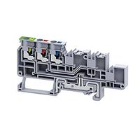 Altech CPPTG2.5/4 Sensor and Actuator Terminal Block DIN Term Blk PushIn Sensor Actuator 4Con
