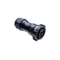 Amphenol LTW DD-18BFMA-QL8MP0 Standard Circular Connector X-Lok, Large Size, Plastic, 5A, 18 pins, Female Connector, Male Contact, Straight, Push Lock, Crimp, Field Installable, F10.0 - F12.0mm, IP68