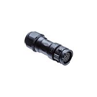 Amphenol LTW DC-02BMFB-QL8SPP Standard Circular Connector X-Lok, Large Size, Plastic, 20A, 02 pins, Male Connector, Female Contact, Straight, Push Lock, Screw-in, Field Installable, F8.0 - F10.0mm, IP68