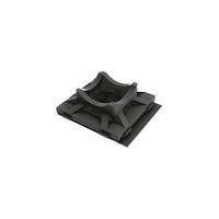 Essentra Components FTH-7A-RT-UVB-C Cable Tie Holder Cbl Tie Hldr,Adh Mnt,UV Black,1x1