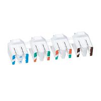 Stewart Connector SS-51000-004 Pushdown Unshielded  CAT6a  Punch Down Block  8P 8C  Color Coded