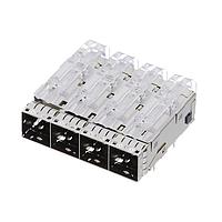 AMP Connectors - TE Connectivity 2180736-1 SAS MiniSAS HD 1x4 RCPT RECEPTACLE ASSY W/LP