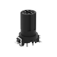 ERNI - TE Connectivity 484944-E Straight M12 FEMALE, D CODE, 4P, 17MM THR