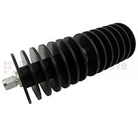 Fairview SA18S50W-15 15 dB Fixed Attenuator SMA Male To SMA Female Up To 18 GHz Rated To 50 Watts With Black Aluminum Heatsink Body