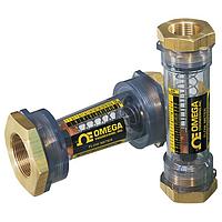 OMEGA FL-550-BSPT In-line Flow Meters for Use with Water and Air (500 SCFM, 50 GPM, 1 1/2 in, BSPT Male)