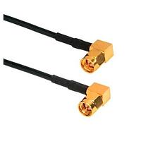 Amphenol Cables on Demand CO-174RASMAX2-000.6 RF Cable Assemblies CA SMA M RA/SMAM RA RG174/U 6"