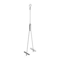 Banner Engineering LMBWLB72HK LED Mounting Brackets Bracket: For Use with WLB72; Adjustable-Length Hanging Kit (6 in to 65 in); 5 ft Aircraft Cable with Looped End; Galvanized Steel; Set of Two Hanging Brackets per Kit (Hardware Included)