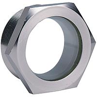 Dwyer SFI-550-3/8 Glass Sight Window, Steel Body, NPT 1/4-2 in, for Tanks & Vessels (3/8 in)