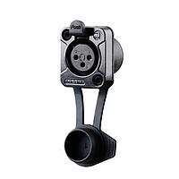 REAN RRX3F-Z-012 XLR Receptacles XLR 3 pole female  receptacle, standard D-shape metal flange