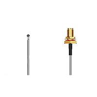 GCT (Global Connector Technology) CABLE 184 RF-100-2 RF Cable Assemblies HiroseU.FL2SMA STR BHJck, R Mtwith O-Ring  100mm, 1.13mm cable