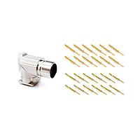 Amphenol SINE Systems MA5RAP1201-KIT Right Angle, Rotatable 12 Pos male pins Standard flange