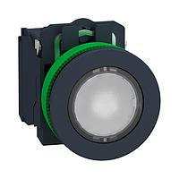 SCHNEIDER XB5FW31G5 Control Switches FLUSH WHITE CAP IPB LED 120 1NO 1NC SCR