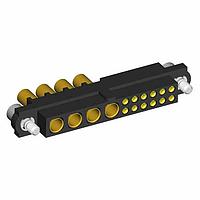 Harwin M80-4D11205F2-04-327-00-000 Heavy Duty Power Connectors 12+4 Pos. Female 22AWG+16AWG Cable Conn. Kit, Jackscrews